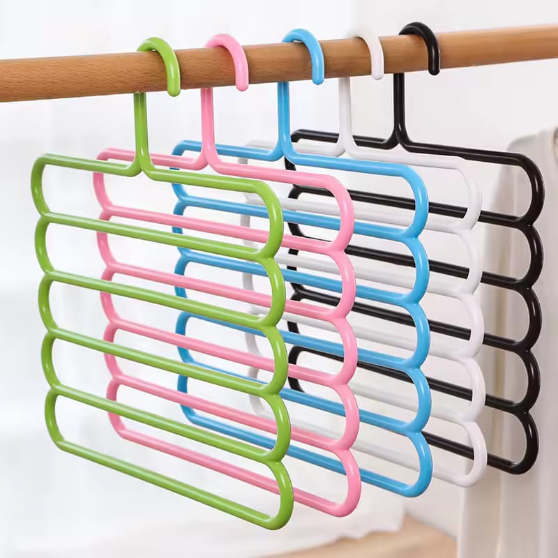 Neatly™ 5-Layer Magic Pants Hanger | Space-Saving Multi-Purpose Wardrobe Organizer