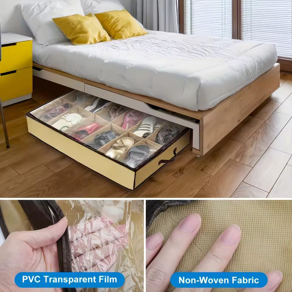 Neatly™ Under-Bed Shoe Organizer | Dust-Proof Closet Storage Bag