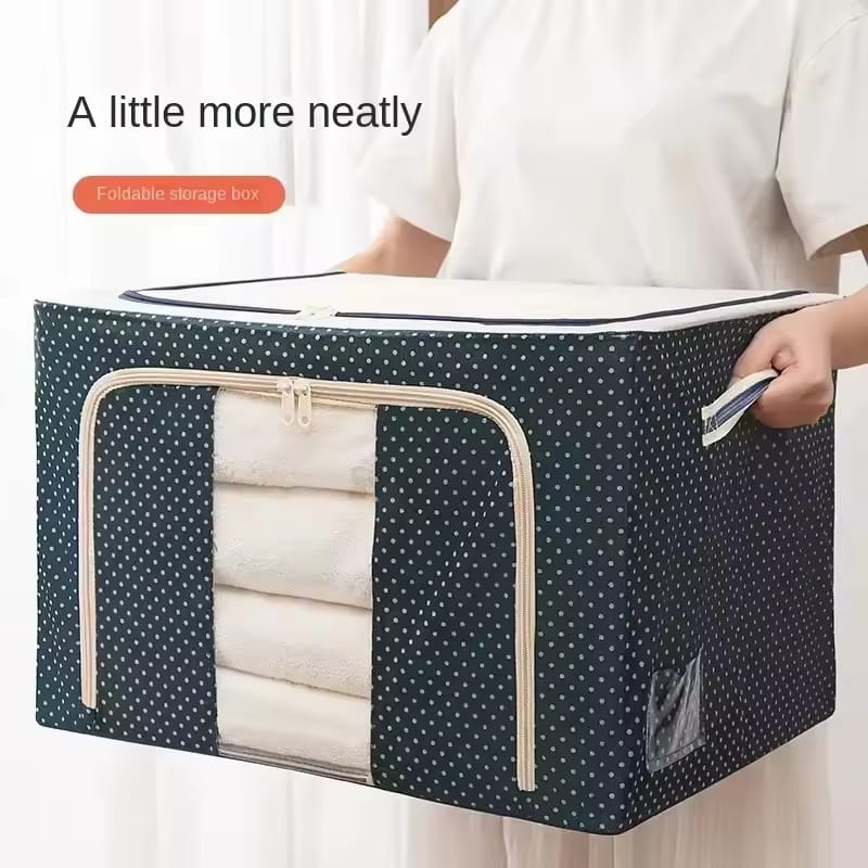 Neatly™ Premium Storage Vault - Large Metal Frame Organizer | Wardrobe Storage Box