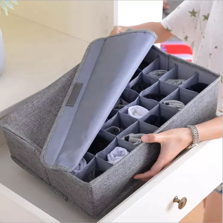 Neatly™ 24-Grid Drawer Organizer – Socks & Underwear Divider