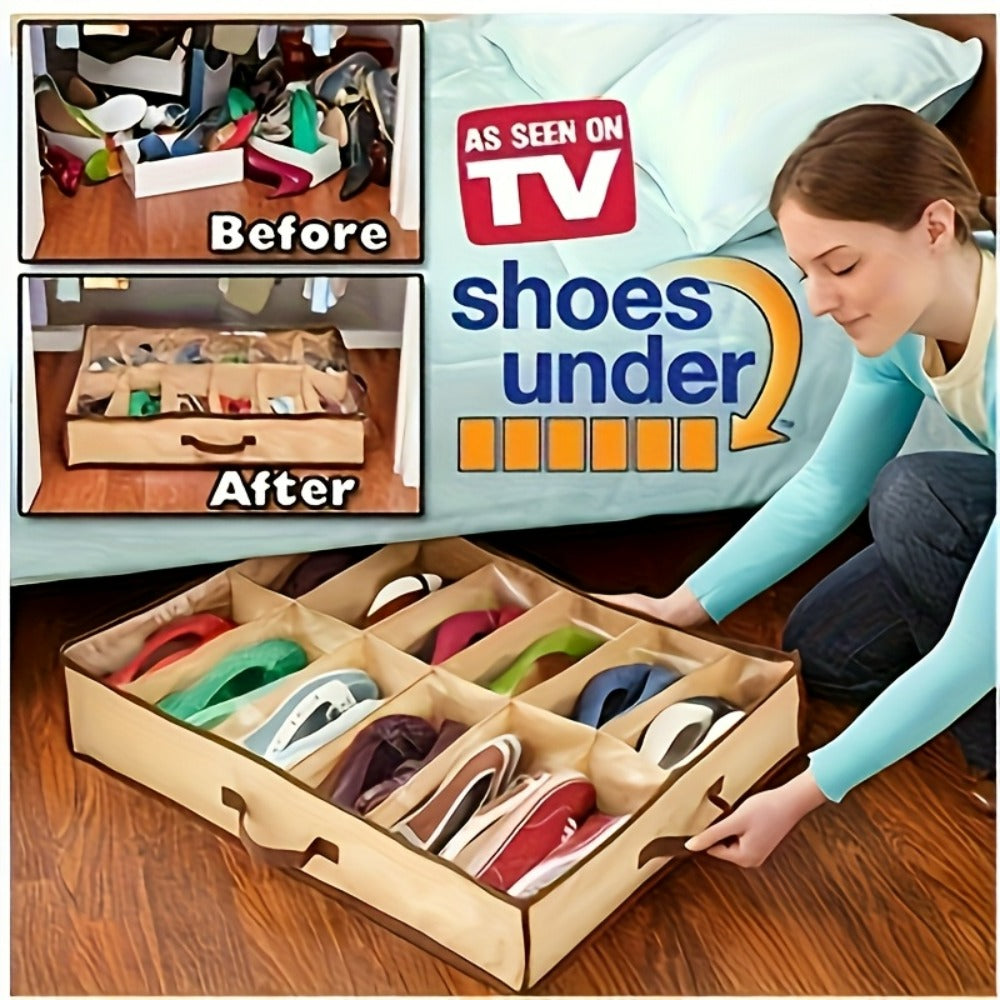 Neatly™ Under-Bed Shoe Organizer | Dust-Proof Closet Storage Bag