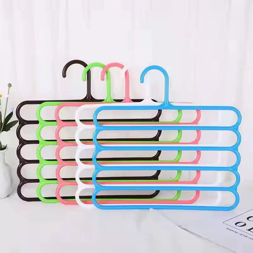 Neatly™ 5-Layer Magic Pants Hanger | Space-Saving Multi-Purpose Wardrobe Organizer