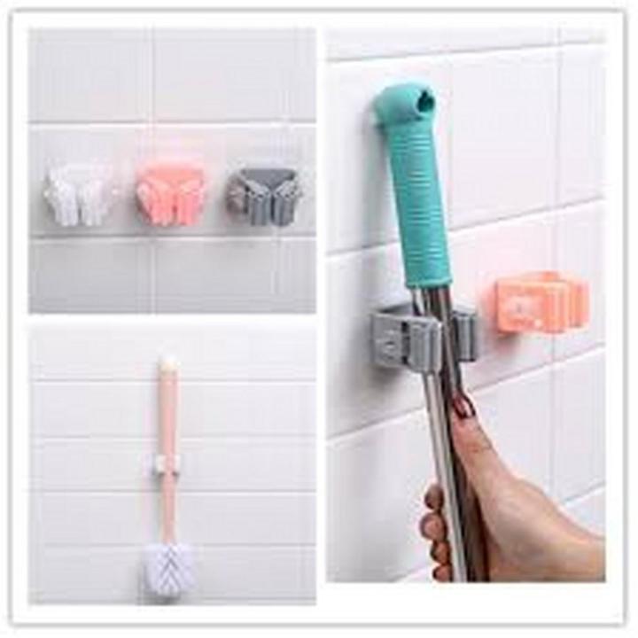 Neatly™ Wall-Mounted Broom & Mop Holder | Self-Adhesive Magic Hanger