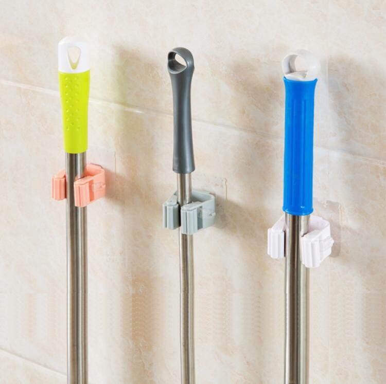 Neatly™ Wall-Mounted Broom & Mop Holder | Self-Adhesive Magic Hanger