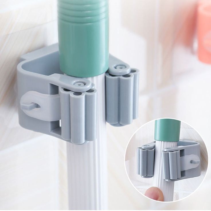 Neatly™ Wall-Mounted Broom & Mop Holder | Self-Adhesive Magic Hanger