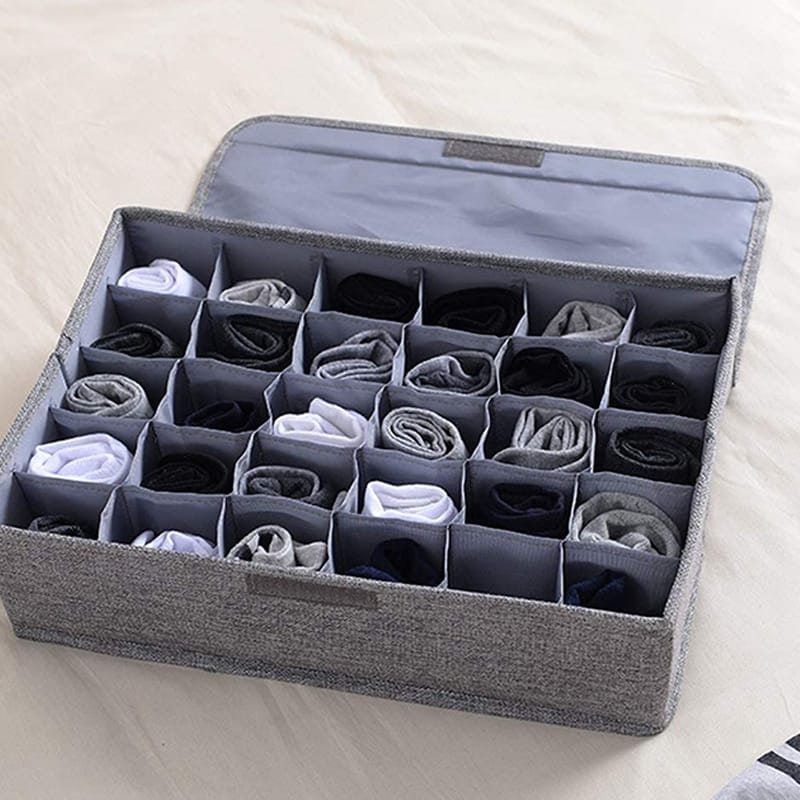 Neatly™ 24-Grid Drawer Organizer – Socks & Underwear Divider