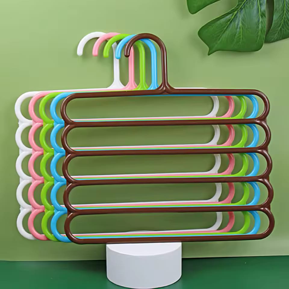 Neatly™ 5-Layer Magic Pants Hanger | Space-Saving Multi-Purpose Wardrobe Organizer