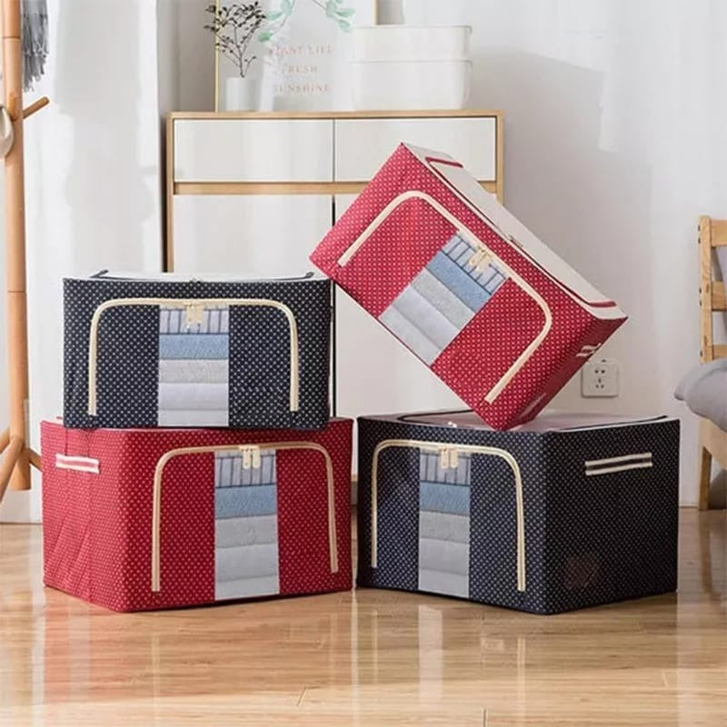 Neatly™ Premium Storage Vault - Large Metal Frame Organizer | Wardrobe Storage Box