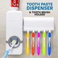 Neatly™ Automatic Toothpaste Dispenser | Wall-Mounted Toothbrush Holder & Bathroom Organizer