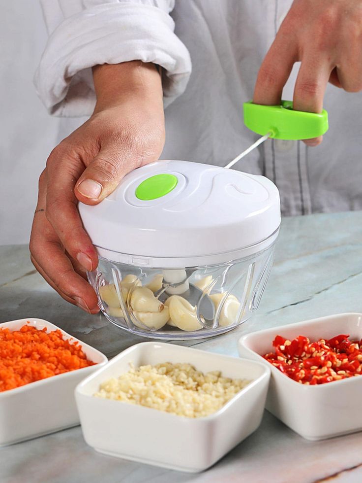 Neatly™ Speedy Chopper Turbo Cutter | Manual Pull-String Vegetable & Fruit Mincer