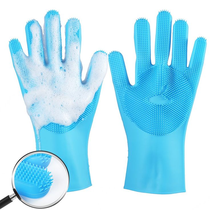 Neatly™ Magic Silicone Scrubber Gloves | Heat-Resistant Dishwashing & Cleaning Pair