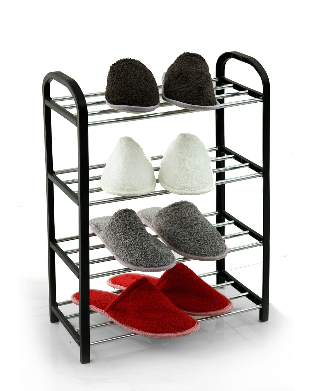 Neatly™ 4-Tier Space-Saving Shoe Rack | Portable & Dustproof Entryway Organizer