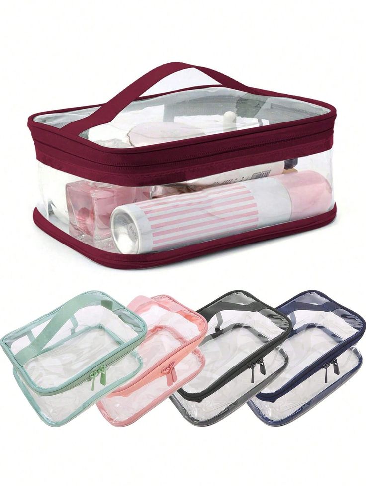 Neatly™ Clear Cosmetic Oraganizer - Asthetic Travel Toiletry Pouch