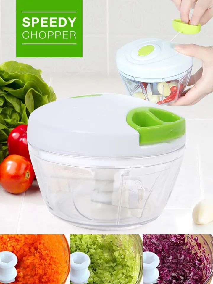 Neatly™ Speedy Chopper Turbo Cutter | Manual Pull-String Vegetable & Fruit Mincer