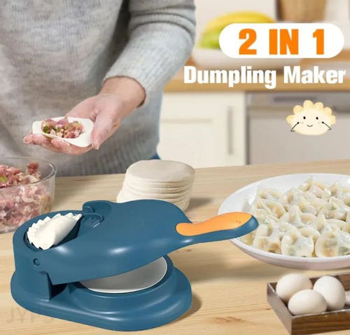 Neatly™ 2-in-1 Manual Dumpling Maker | Portable Dough Press & Samosa Mould