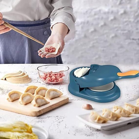 Neatly™ 2-in-1 Manual Dumpling Maker | Portable Dough Press & Samosa Mould