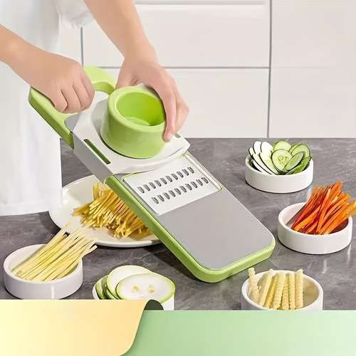 Neatly™ 5-in-1 Multifunction Vegetable Slicer | Stainless Steel Handheld Grater & Cutter