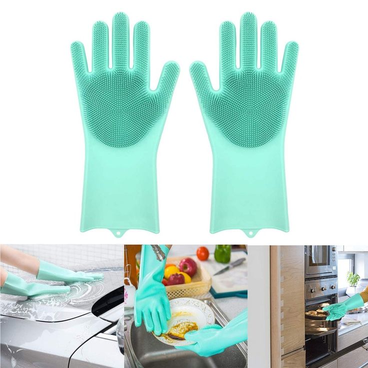 Neatly™ Magic Silicone Scrubber Gloves | Heat-Resistant Dishwashing & Cleaning Pair