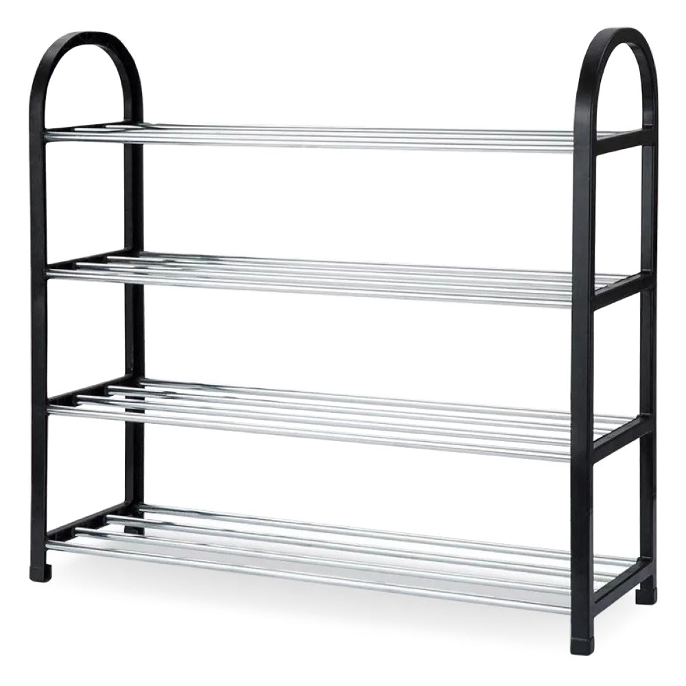Neatly™ 4-Tier Space-Saving Shoe Rack | Portable & Dustproof Entryway Organizer