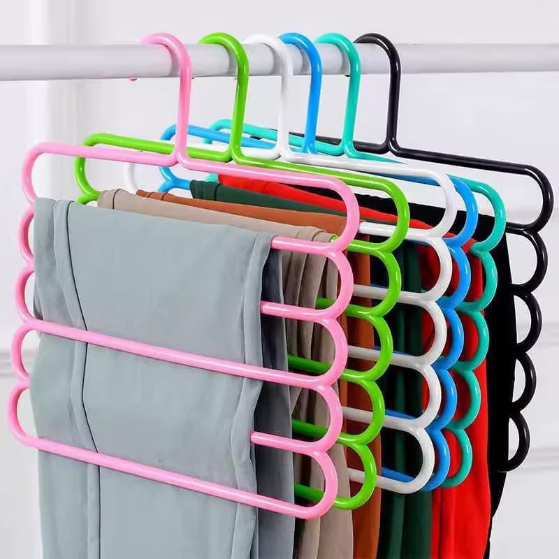 Neatly™ 5-Layer Magic Pants Hanger | Space-Saving Multi-Purpose Wardrobe Organizer