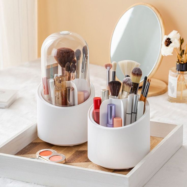 Neatly™ 360° Rotating Skincare & Makeup Organizer | Desktop Cosmetic Storage