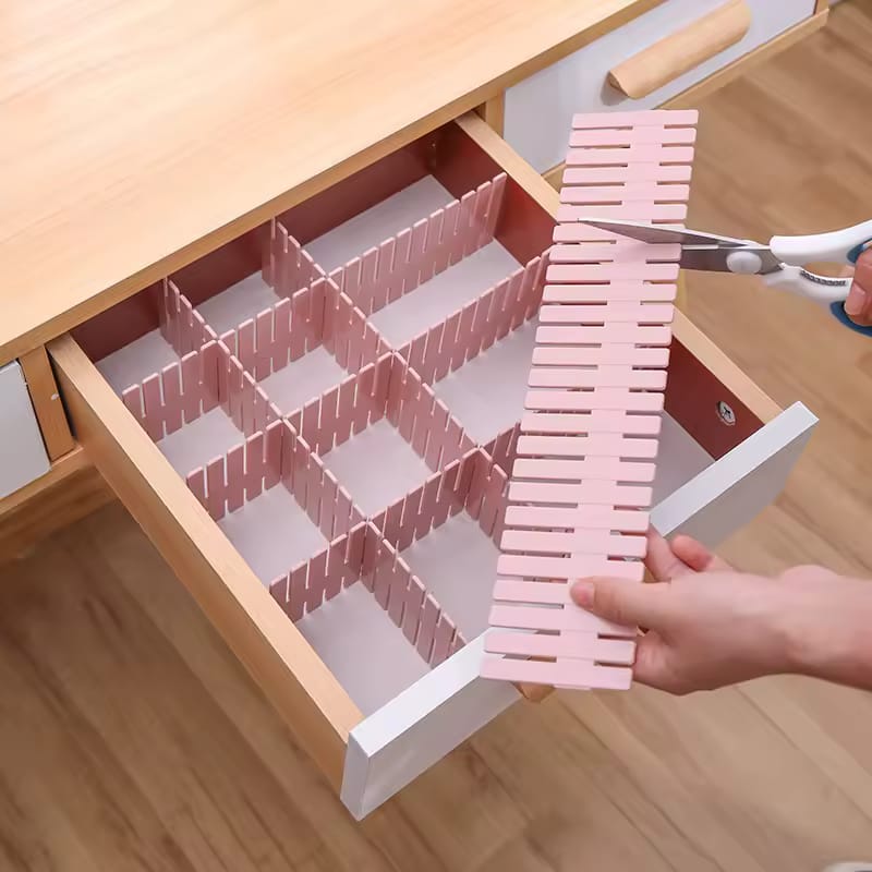Neatly™ Adjustable Drawer Divider Set (Pack of 4) - Custom Desk Organizer