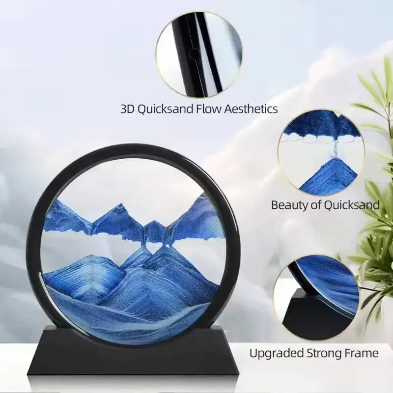Neatly™ Kinetic Moving Sandscape Display Frame