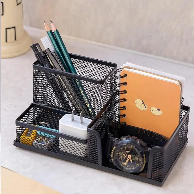 Neatly™ WireMesh 4-Slot Desk Organizer