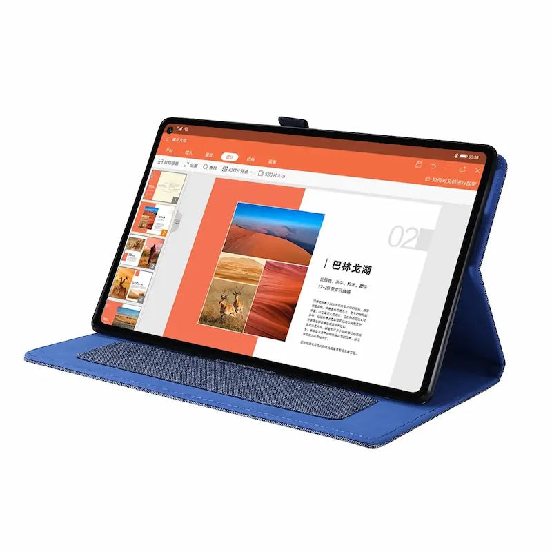 Neatly™ TexFlex Denim Tablet Sleeve & Stand